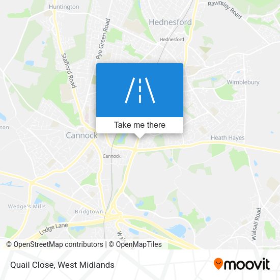 Quail Close map