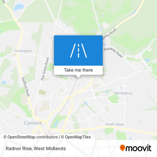 Radnor Rise map
