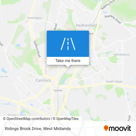 Ridings Brook Drive map