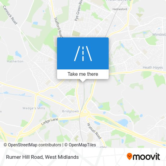 Rumer Hill Road map
