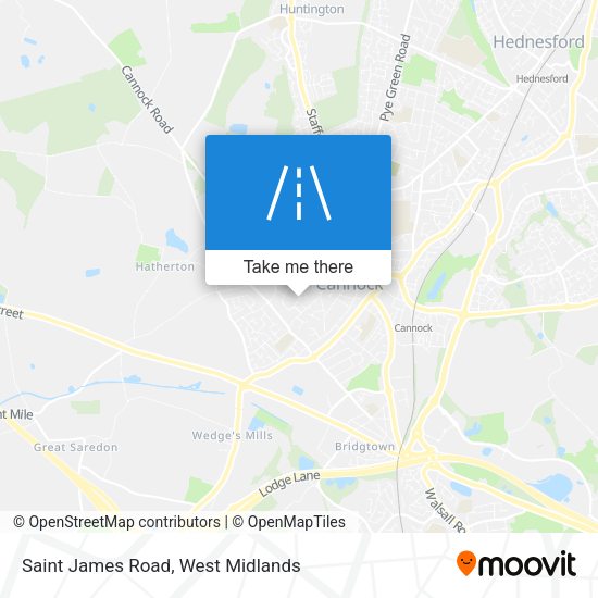 Saint James Road map
