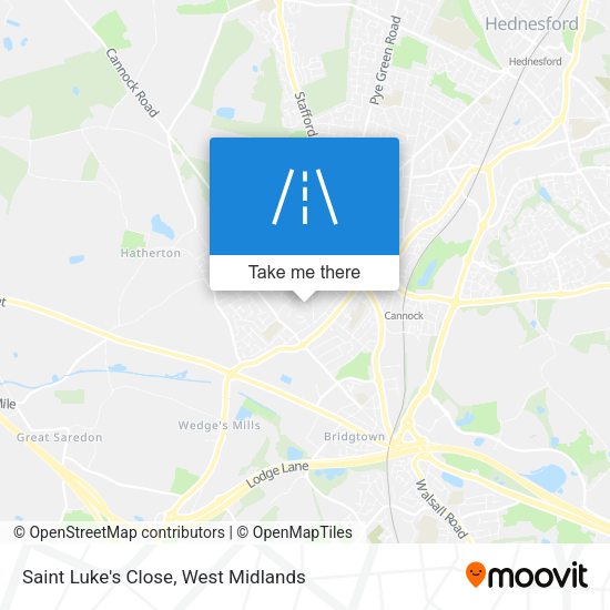 Saint Luke's Close map