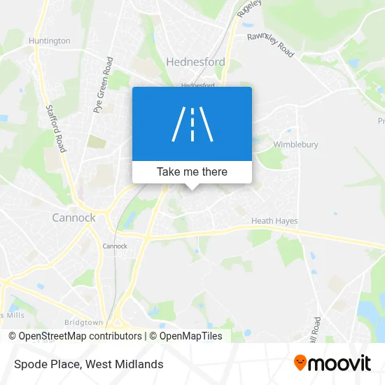 Spode Place map