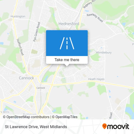 St Lawrence Drive map
