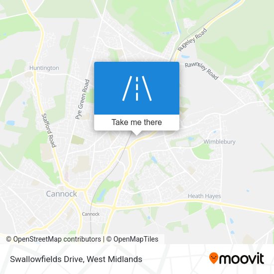 Swallowfields Drive map