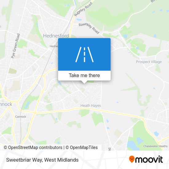 Sweetbriar Way map
