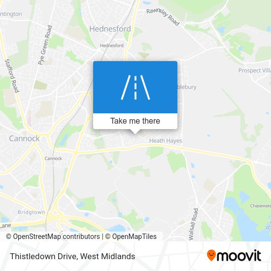 Thistledown Drive map