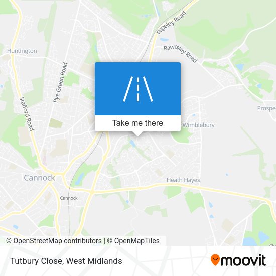 Tutbury Close map