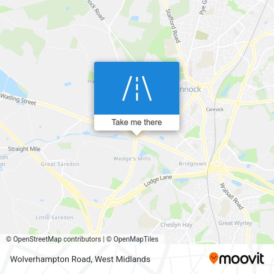 Wolverhampton Road map