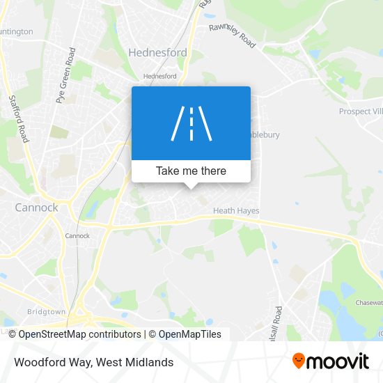 Woodford Way map