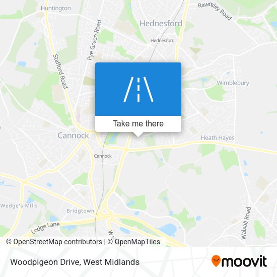 Woodpigeon Drive map