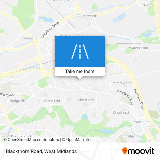Blackthorn Road map