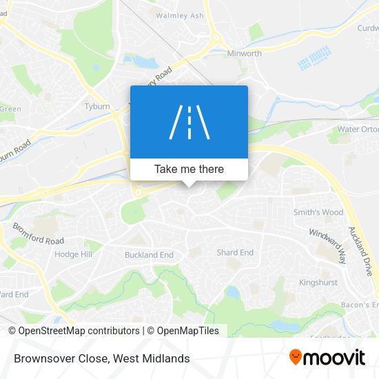 Brownsover Close map