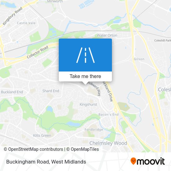 Buckingham Road map