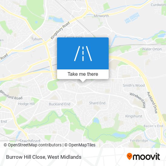 Burrow Hill Close map