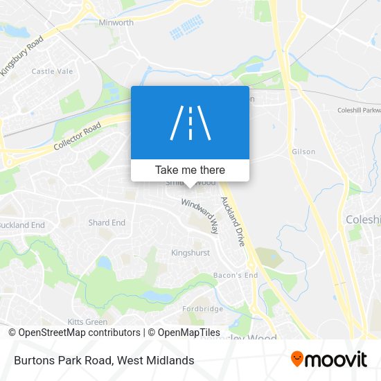 Burtons Park Road map