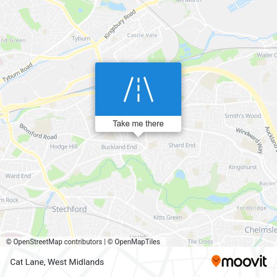 Cat Lane map
