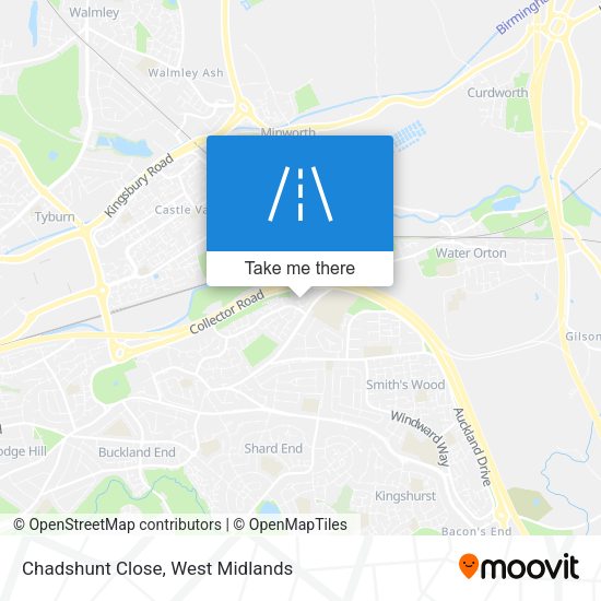 Chadshunt Close map