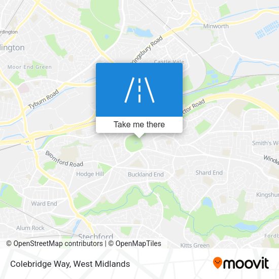 Colebridge Way map