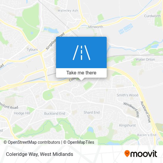 Coleridge Way map