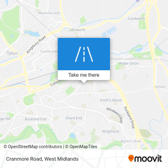 Cranmore Road map