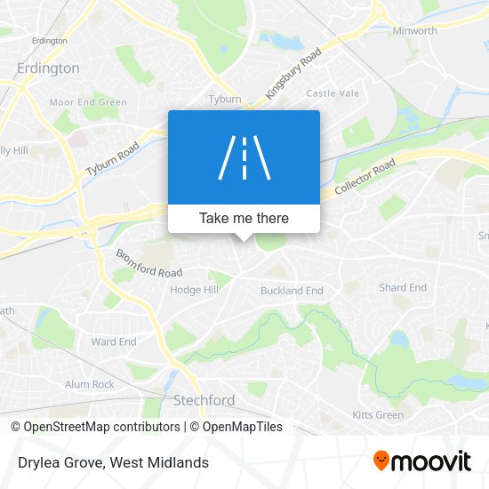 Drylea Grove map