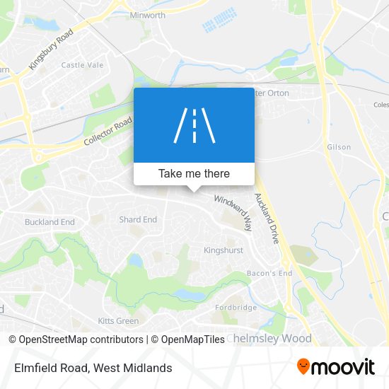 Elmfield Road map