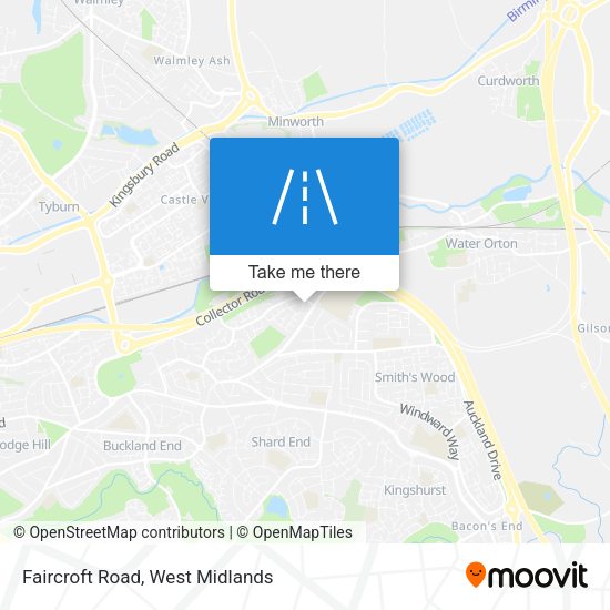 Faircroft Road map