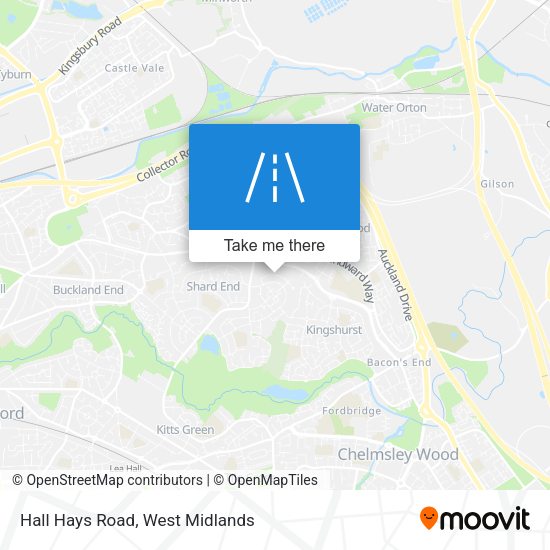 Hall Hays Road map