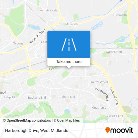 Harborough Drive map