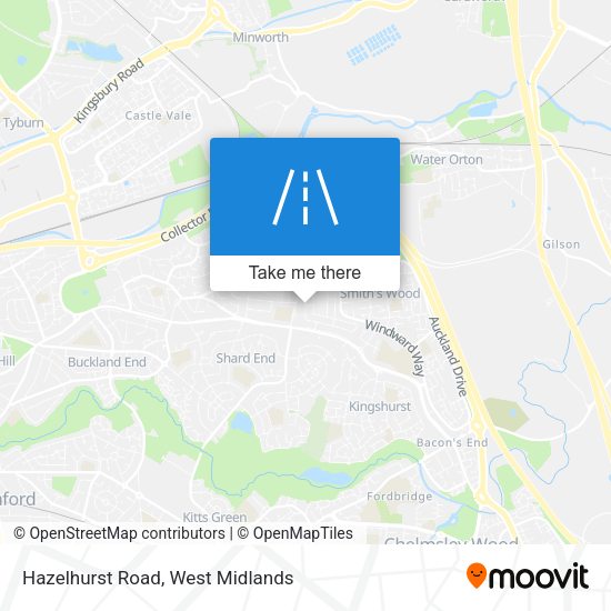 Hazelhurst Road map