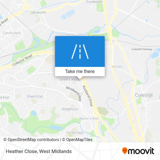 Heather Close map