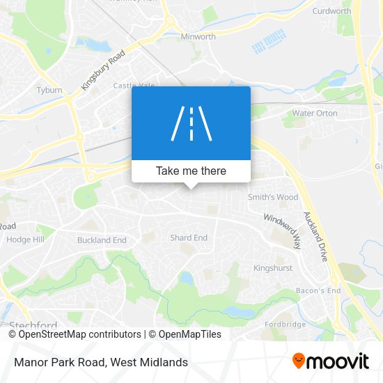 Manor Park Road map