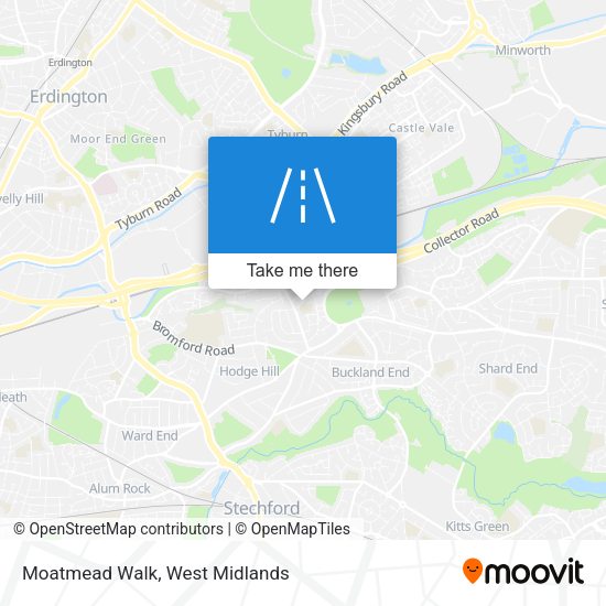 Moatmead Walk map