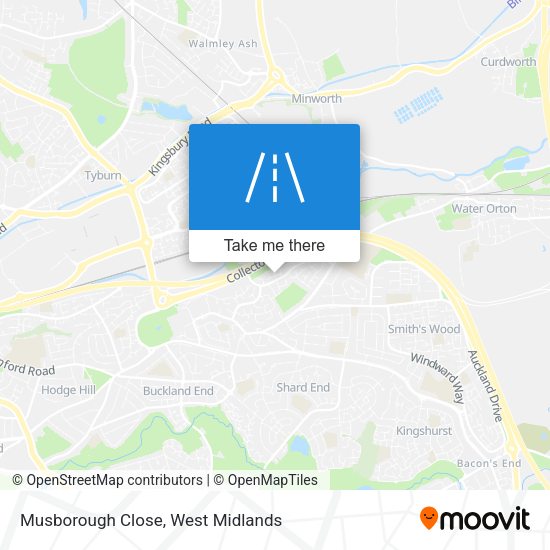 Musborough Close map