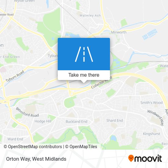 Orton Way map