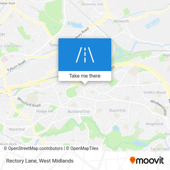 Rectory Lane map