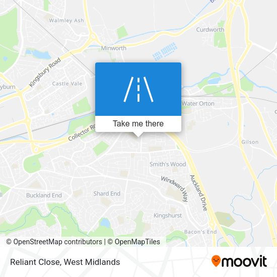 Reliant Close map