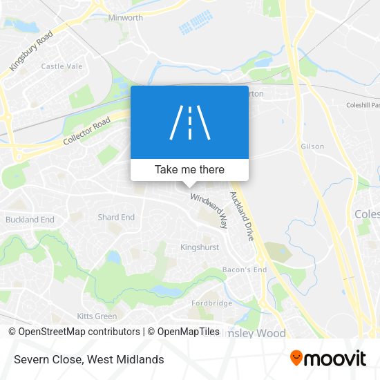 Severn Close map