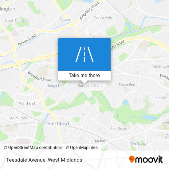 Teesdale Avenue map
