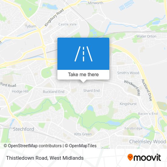 Thistledown Road map