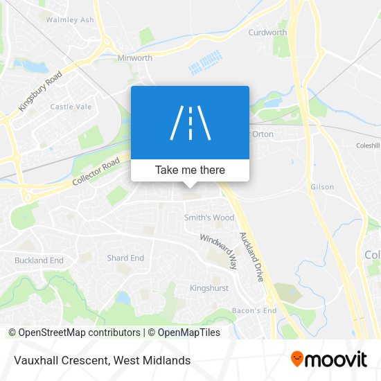 Vauxhall Crescent map