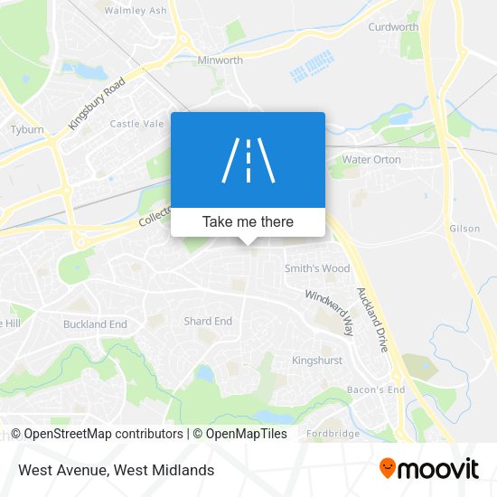 West Avenue map