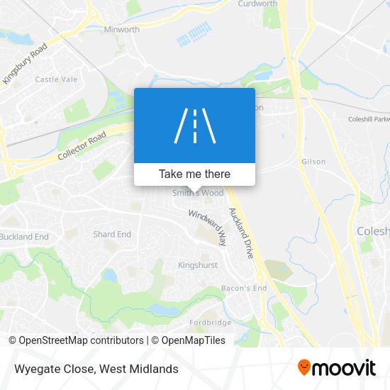 Wyegate Close map