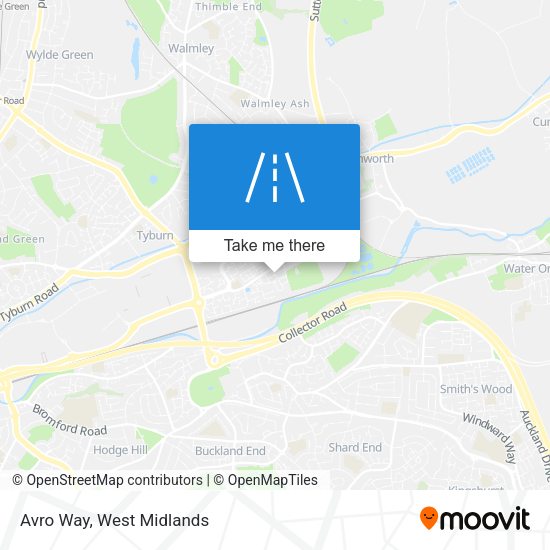 Avro Way map