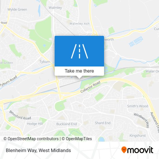 Blenheim Way map