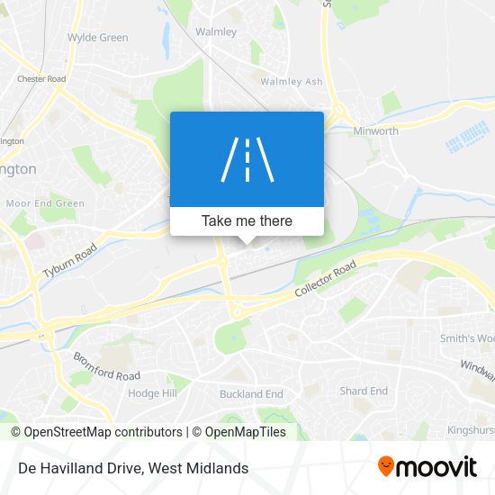 De Havilland Drive map