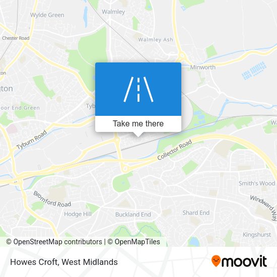 Howes Croft map