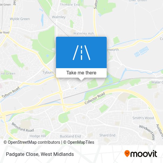 Padgate Close map