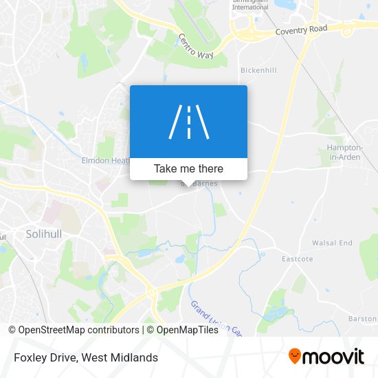 Foxley Drive map